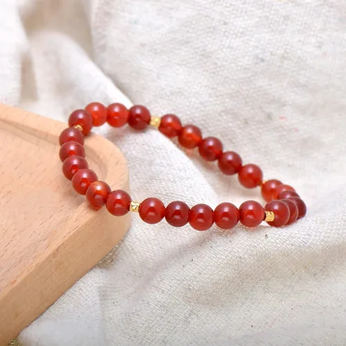 Vista 18 de Paialco Pulsera elástica de cuentas naturales o creadas de 0.236 in, pequeña para niñas y mujeres, 6.5 pulgadas