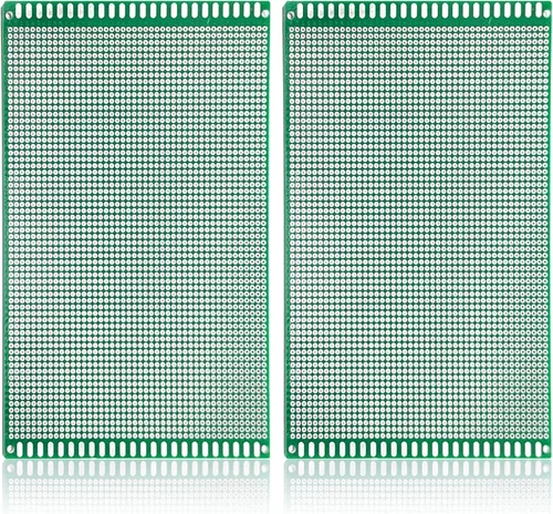 Vista 9 de Eagles 2 piezas de placa PCB de doble cara de 3.9 x 8.7 in, prototipo estañado DIY universal FR4 circuito impreso PCB placa protoboard PCB kit placa