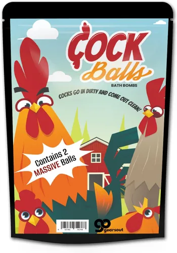 Vista 5 de Bolas de baño de gallo – Divertidos regalos de gallo para los amantes de los pollos – Bombas de baño gigantes para adultos – Regalo de pollo