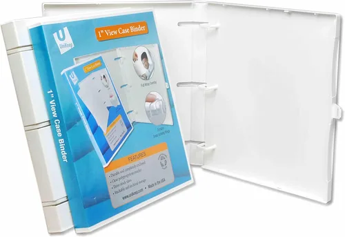 Vista 18 de UniKeep Carpeta de 3 anillos – La carpeta está totalmente cerrada, disponible en blanco, transparente o negro y en diferentes tamaños de lomo