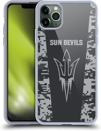Vista 182 de Head Case Designs Funda de gel ASU Camou con licencia oficial de la Universidad Estatal de Arizona [protección de grado militar] compatible