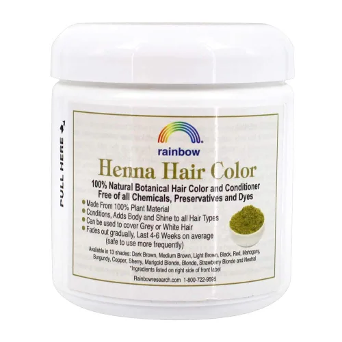 Vista 2 de Henna Rainbow Research para teñir el cabello, de color negro, 4 onza, Rubia Rubio
