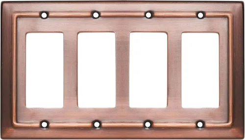 Vista 7 de Monarch Abode Placa de Pared Basculante de 1 Gang, Placa de Pared de Metal Decorativa Arquitectónica para Interruptor Individual, Placa Decorativa