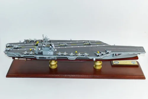 Vista 5 de USS George Washington CVN-73 Nimitz Class Carrier Modelo, 24 pulgadas, azul marino, modelo a escala