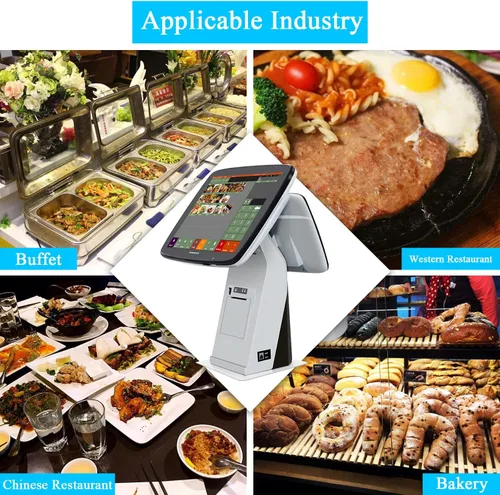 Vista 6 de Sistema de punto de venta de restaurante (POS), impresora térmica incorporada, cajón de efectivo, impresora de cocina, software POS sin tarifas