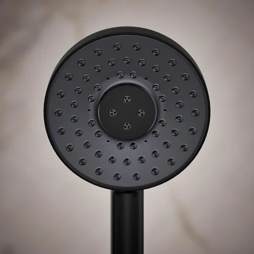 Vista 5 de KOHLER 26282-G-BL Statement - Ducha de mano redonda multifunción con 3 ajustes de pulverización, 1.75 GPM, negro mate