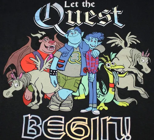 Vista 2 de Disney Onward Ian and Barley Let The Quest Begin - Camiseta para niño