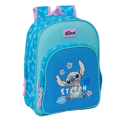 Vista 2 de Mochila Escolar Lilo & Stitch Hawaii Azul 26 x 34 x 11 cm