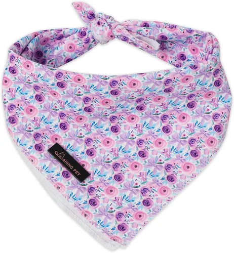 Vista 20 de ARING PET Bandana de abeja para perros, bandana de abejas amarillas rosas para mascotas, bufanda triangular, baberos para cachorros, pequeños Rosa