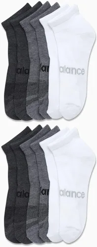Vista 2 de New Balance Calcetines cómodos de compresión de arco deportivo para hombre paquete de 12