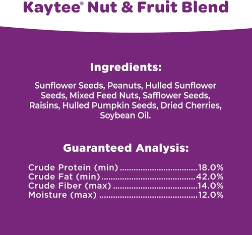 Vista 8 de Kaytee Nut & Fruit - Semilla de ave silvestre, 5 lb