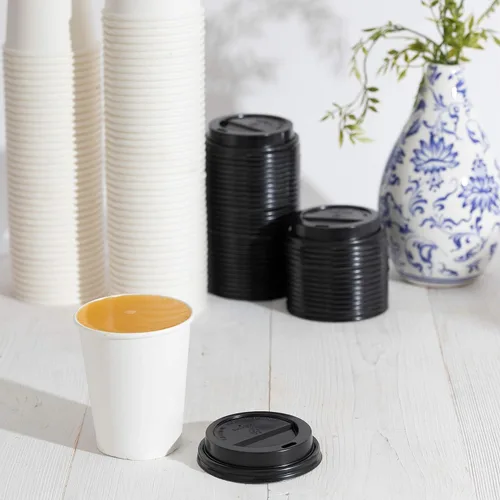 Vista 4 de ELEGANT DISPOSABLES [Paquete de 200 tapas para tazas calientes de papel de 8 onzas líquidas]