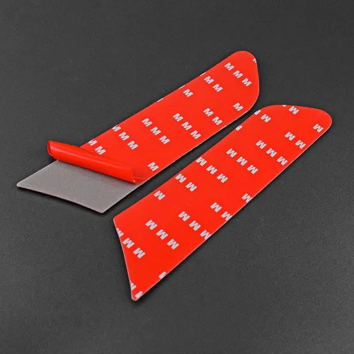 Vista 3 de AIRSPEED Adhesivo de fibra de carbono para cubierta del panel de control de elevación de la ventana de la puerta del automóvil, ajuste interior Rojo