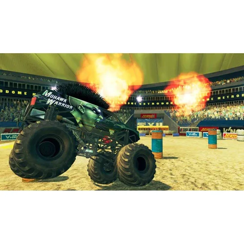 Vista 2 de Monster Jam: Path of Destruction with Custom Wheel - PlayStation
