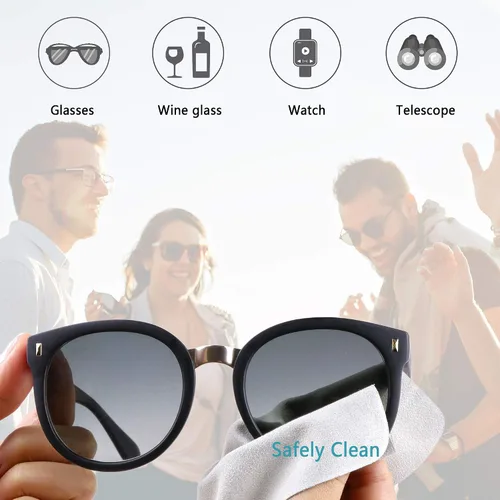 Vista 4 de LifeArt Caso duro de la lente de la cáscara, caso de gafas de sol portátil, Caso de la lente de cuero de la PU de moda, ligero