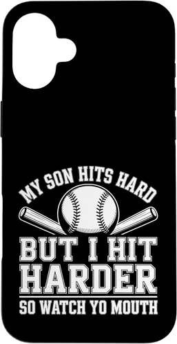 Vista 23 de My Son Hits Hard But I Hit Harder So Watch Yo Mouth - Case for iPhone 16