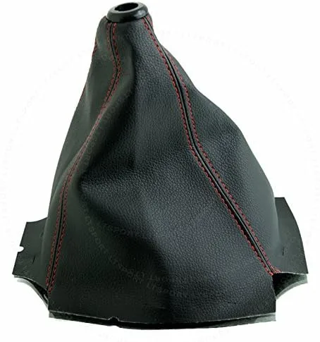 Vista 2 de SN#100000000763-219 para Mazda PVC Cuero ROJO Stitch Pleather Manual Shifter Shift Boot