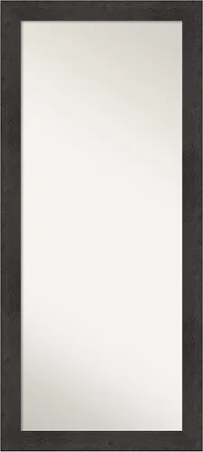 Vista 13 de Amanti Art Espejo de longitud completa no biselado (64.5 x 28.5 pulgadas), marco marrón medio Alta - Espejo de piso, espejo de pared, marrón
