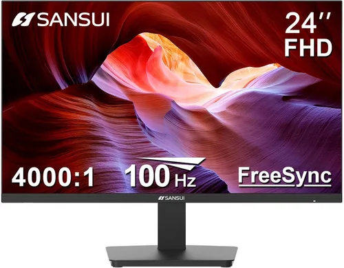 Vista 17 de SANSUI - Monitor de 22 Pulgadas 120Hz, Monitor de Computadora FHD con Relación de Contraste 4000:1 con Sincronización Adaptativa, HDR 100% sRGB