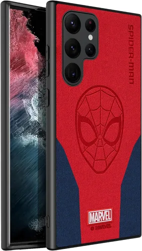 Vista 2 de IRON SPIDER Funda para Galaxy S24 Ultra 5G, con personaje de superhéroe, compatible con Samsung S24 Ultra, color rojo y azul