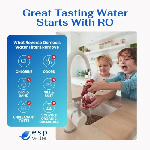Vista 5 de PureValue 5EZ50 - Kit de repuesto de filtro RO compatible con sistema de filtración de agua potable de ósmosis inversa debajo del fregadero