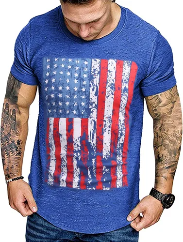 Vista 2 de COOFANDY Men 2 Pack Muscle Workout T Shirt Gym Bodybuilding Short Sleeve Tee Top