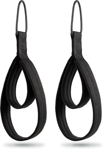 Vista 11 de Wonderful Day 2 correas de pilates para reformador, cómodo grosor mejorado, correas de ejercicio de doble bucle con anillo en D para entrenamiento