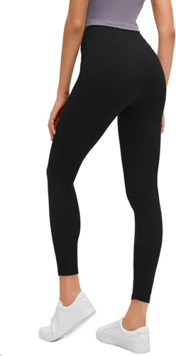 Vista 3 de Lemedy Pantalones de yoga ajustados de cintura alta para mujer, con sensación desnuda, leggings atléticos de entrenamiento