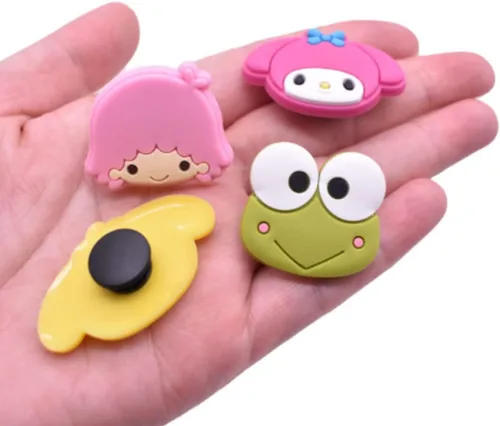 Vista 2 de Dijes para zapatos de cocodrilo, accesorios de decoración de fiesta de zapatos de anime, regalo para niños, niñas, mujeres y hombres