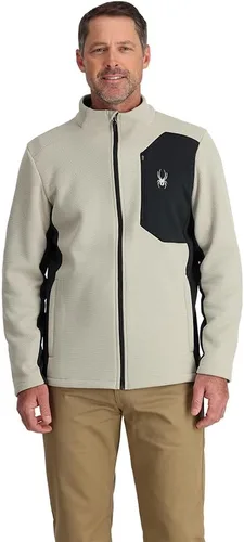 Vista 7 de Spyder Chaqueta híbrida de capa media con cremallera completa para hombre Azul etéreo
