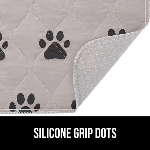 Vista 4 de GORILLA GRIP PREMIUM - Alfombrilla impermeable para mascotas y cama para perros, reutilizable, lavable, a prueba de fugas, almohadillas para jaulas