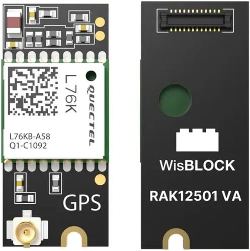 Vista 3 de RAK Módulo inalámbrico RAK12501 GNSS, Quectel L76K, soporte multisatélite, interfaz UART, 0.394x0.906 in