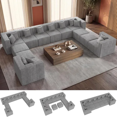 Vista 32 de MONVANE Sofá cama convertible de 55.5 pulgadas, sofá cama 2 en 1 sin hueso con bolsillo de almacenamiento, cómodo sofá de asiento profundo