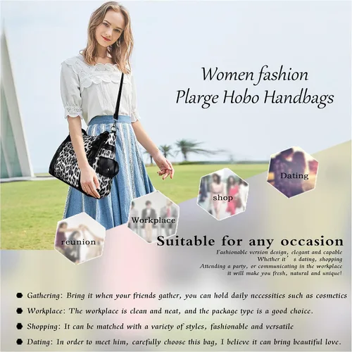 Vista 5 de Angel Kiss Bolsos para mujer con tiras en la parte superior, bolso estilo Hobo, bolsas de hombro espaciosas y casuales, cartera estilo Tote de PU