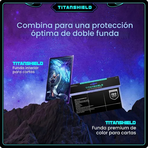 Vista 8 de TitanShield 200 fundas interiores de tarjeta de 60 micrones ultra transparentes de tamaño estándar, ajuste perfecto exacto. Perfectas para doble Luz