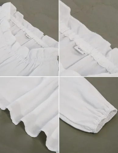 Vista 6 de Vestido renacentista para niñas, disfraz de princesa medieval, conjunto de dos piezas, 6-14 años
