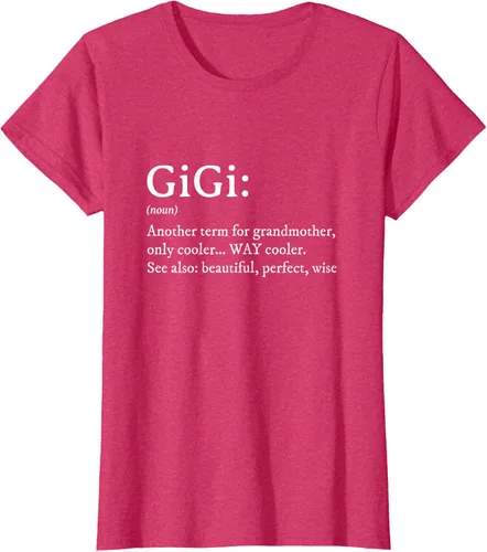 Vista 12 de Gigi Definition - Camiseta de regalo para abuela, cumpleaños y abuela, Negro