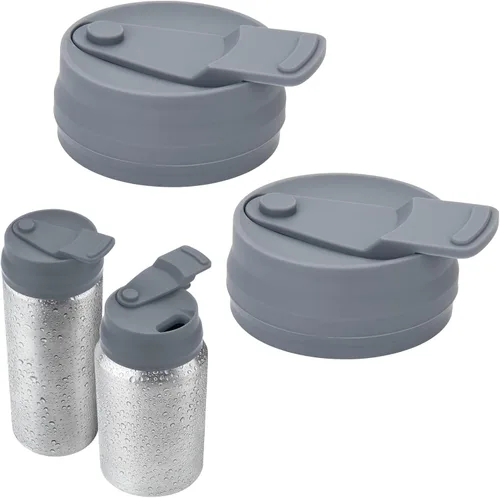 Vista 11 de Cosmos 2 tapas de silicona para latas de refrescos, protector reutilizable antiderrames para latas de refrescos, cerveza, jugo, se adapta a latas