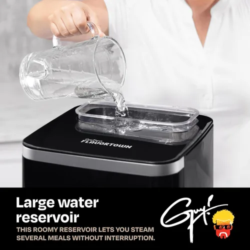 Vista 5 de Guy Fieri's Flavortown Freidora de aire de vapor de 6.5 cuartos de galón con tecnología Moisture Lock, combinación programable de vapor y freidora