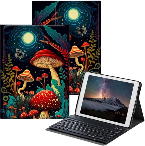 Vista 13 de Funda para Samsung Galaxy Tab S6 Lite 2022/2020 con teclado inalámbrico desmontable y soporte ajustable para proteger la tableta para Samsung Galaxy