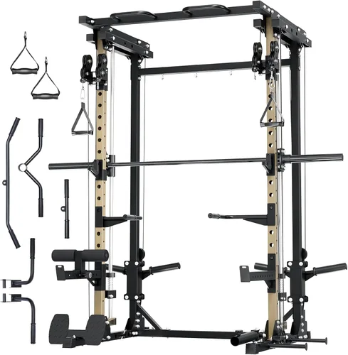 Vista 20 de Major Fitness Máquina Drone3 Smith, estante de energía todo en uno