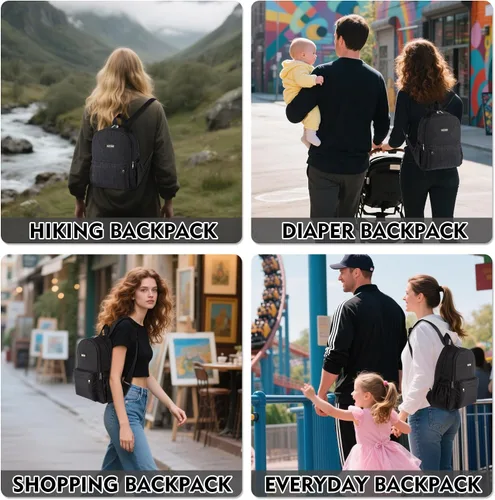 Vista 6 de AOTIAN - Mochila ligera y pequeña para senderismo para mujeres - Mochila de día resistente al agua y duradera para viajes, camping y aventuras al