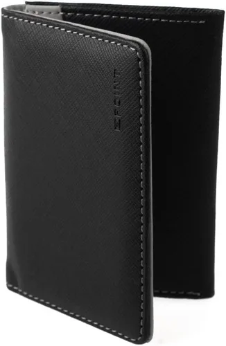 Vista 5 de Multicolor sólido para hombre de cuero clip de dinero Navidad para padre, Negro, gris-ecm10a05