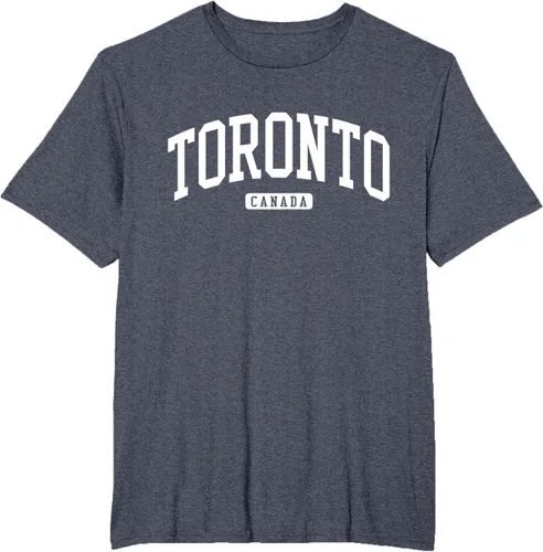 Vista 91 de Camiseta estilo universitario de Toronto Canada, Negro