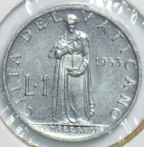 Vista 3 de Moneda Coleccionable Vaticano 1953 Lira 153840
