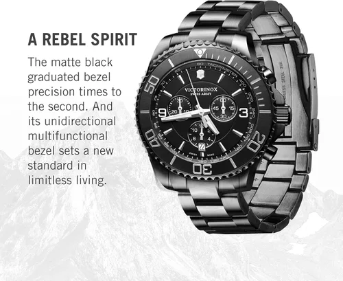 Vista 3 de Victorinox Reloj Maverick Chrono Black Edition - Reloj de pulsera atemporal
