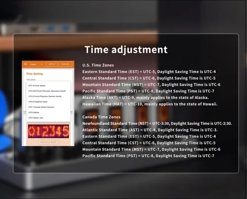 Vista 5 de Reloj de Tubo Nixie IPS de Adventurers, Simulación Creativa de Reloj de Tubo Nixie Electrónico de Bricolaje con Pantalla LCD IPS de 6 Bits, 12/24
