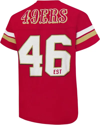 Vista 3 de Ultra Game NFL - Camiseta de malla vintage para niños