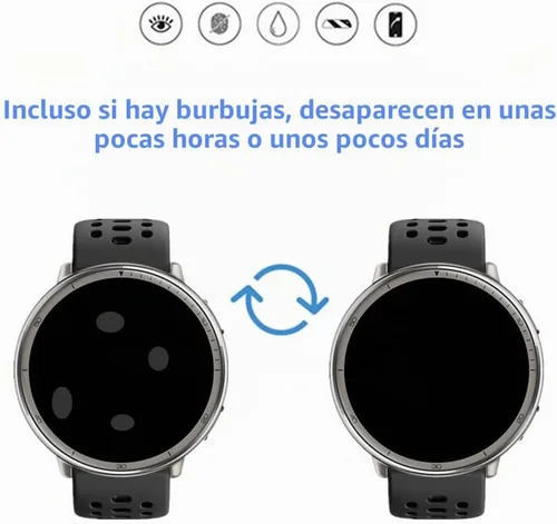 Vista 2 de Protector de pantalla compatible con Amazfit Active 2 Round Smartwatch, película protectora de TPU HD (6 piezas) Película protectora de TPU HD