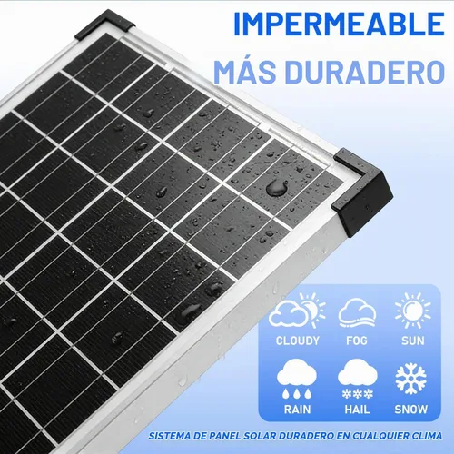 Vista 5 de Kit de Panel Solar 20W 12V Monocristalino, Mantenedor de Batería + Controlador de Carga Solar 10A + Cable de Extensión con Clips de Batería Terminal